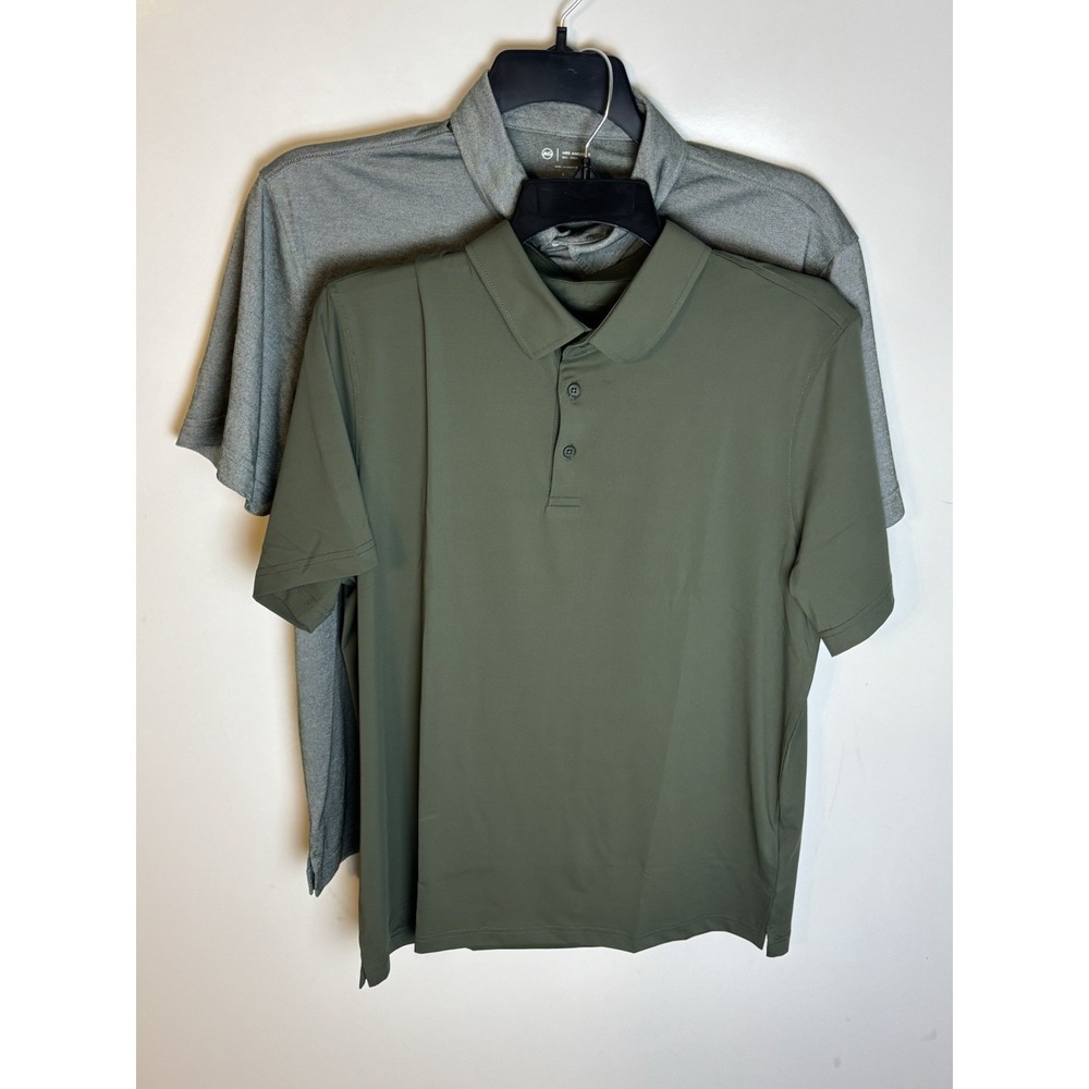 AG Adriano Goldschmied Lot Of 2 Polo Shirts Men's Large Short Sleeve